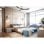 CasaFan 315214 Eco Véritable Ventilateur de Plafond avec Télécommande 14W Bois/Noyer