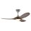 CasaFan Eco Genuino-L 122 BN-NB Deckenventilator mit Licht und Fernbedienung, 17 W, 122 cm, Walnuss