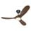 CasaFan Eco Genuino-L 122 MS-NB Deckenventilator mit Licht und Fernbedienung, 17 W, 122 cm, Walnuss