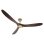CasaFan Eco Genuine 318021 Deckenventilator mit Fernbedienung, 30 W, 180 cm, poliertes Messing/Naturholz