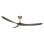 CasaFan Eco Genuine 318021 Deckenventilator mit Fernbedienung, 30 W, 180 cm, poliertes Messing/Naturholz