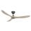 CasaFan 315218 Eco Original Deckenventilator mit Fernbedienung, 14 W, 152 cm, Massivholz/Mattschwarz