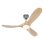 CasaFan 312260 Eco Original Deckenventilator mit Licht und Fernbedienung, 16 W, 152 cm, Naturholz/Chrom