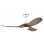CasaFan 312271 Eco Original Deckenventilator mit Licht und Steuerung, 16 W, 122 cm, Holz/Weiß