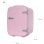 Flamingueo Mini Réfrigérateur 4L 12V/220V Fonction Chaud et Froid Rose