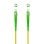 Cable de Fibra Óptica Nanocable SC/APC Monomodo Simplex 30 m Amarillo