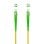 Cable de Fibra Óptica Nanocable SC/APC Monomodo Simplex 30 m Amarillo