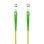 Cable de Fibra Óptica Nanocable SC/APC Monomodo Simplex 30 m Amarillo