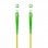 Nanocabo de Fibra Óptica SC/APC para SC/APC Monomodo Simplex LSZH 40m Amarelo