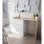 Home Heavenly Cory Escritorio Multifuncion con 3 Cajones Roble/Blanco