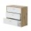 Home Heavenly Cory Escritorio Multifuncion con 3 Cajones Roble/Blanco