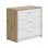Home Heavenly Cory Escritorio Multifuncion con 3 Cajones Roble/Blanco