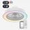 Ventilateur de plafond universel bleu Tramontana 6051W avec WiFi 25W
