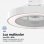 Ventilateur de plafond universel bleu Tramontana 6051W avec WiFi 25W