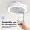 Ventilateur de plafond universel bleu Tramontana 6051W avec WiFi 25W