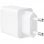 TooQ TQWC-2SC04WT Caricatore da muro doppio USB-C/USB 2.0 bianco