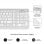 Subblim Prestige Combo Multidispositivo Teclado Inalámbrico + Ratón Plata/Blanco