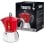 Caffettiera Moka Bialetti Moka Induktion 0,28L 6 Tazze Alluminio Acciaio Rossa