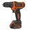 Black & Decker BDCDD12KB-QW Perceuse-visseuse 10,8 V 26 Nm 10 mm avec chargeur/étuis et 2 batteries