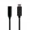 Cabo Conversor Aisens USB-C para Jack 3,5mm Macho/Fêmea 15cm Preto