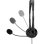 Auriculares HP G2 com cabo USB, microfone com cancelamento de ruído, conforto escritório, preto