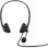 Auriculares HP G2 com cabo USB, microfone com cancelamento de ruído, conforto escritório, preto