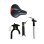 UrbanGlide AR2 Patinete Eléctrico Negro/Rojo + Asiento