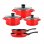 Fagor Optimax Batería Cocina Inducción 8 Piezas, Antiadherente Sin Pfoa, Acero Esmaltado, Cazuelas S