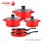 Fagor Optimax Batería Cocina Inducción 8 Piezas, Antiadherente Sin Pfoa, Acero Esmaltado, Cazuelas S