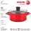 Fagor Optimax Batería Cocina Inducción 8 Piezas, Antiadherente Sin Pfoa, Acero Esmaltado, Cazuelas S