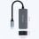 Nanocable USB-C 3.2 Gen1 auf Ethernet 2.5G Adapter Aluminium Grau 15cm