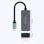 Nanocable USB-C 3.2 Gen1 auf Ethernet 2.5G Konverter Aluminium 15cm Grau
