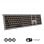 Subblim Master Teclado Inalámbrico Multidispositivo Retroiluminado Gris/Negro