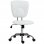 Vinsetto Silla de Oficina Altura Ajustable Inclinable Blanca
