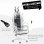 Vinsetto Silla Gaming Racing Giratoria Cuero PU con Altura Ajustable Blanca/Negra