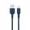 Câble Micro-USB Recyclable Ecologique Just Green Intensité 2.1a 2m Bleu