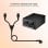 Nanocable Cable de Alimentación Schuko CEE7/7 Macho a 2xC13 Hembra 1.8m Negro