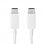 Samsung EP-DX510JWE Cable USB-C a USB-C Carga y Sincronización 5a 1.8m Blanco