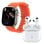 Klack S8 ULTRA PLUS Smartwatch Laranja + Klack Pro 6S Auriculares Bluetooth