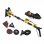 Powerplus POWX0477 Lijadora para Paneles de Yeso 2-en-1 Telescópico 710W con 12 accesorios