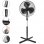 Briebe FN122397 Oszillierender Standventilator, 45 W, 40 cm, 3 Geschwindigkeiten, Schwarz