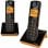 Telefoni cordless Alcatel S280 Ewe Duo DECT Nero/Arancione