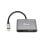 Adaptateur USB-C Equip 133483 5-en-1 HDMI 4K VGA USB 3.0 PD 100W Noir