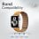 Promate Maglet-40 Naturlederarmband mit ockerfarbener Magnetschnalle für Apple Watch 38/40 mm