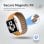 Promate Maglet-40 Naturlederarmband mit ockerfarbener Magnetschnalle für Apple Watch 38/40 mm