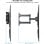 TooQ LP7863TN-B Supporto TV Parete Girevole/Inclinabile 37-70" VESA 100x100-600x400 Max 35Kg