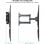 TooQ LP7843TN-B Supporto da Parete Girevole/Inclinabile per TV 32"- 55" VESA 400x400 Max 35 Kg