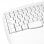 Phoenix K201 Teclado Inalámbrico Ergonómico Blanco