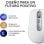 Logitech MX Anywhere 3S Mouse wireless Bluetooth compatto silenzioso 8000 DPI bianco