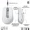 Logitech MX Anywhere 3S Mouse wireless Bluetooth compatto silenzioso 8000 DPI bianco